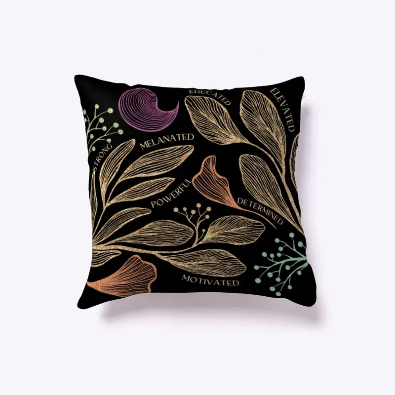 Melanated- Throw Pillow 